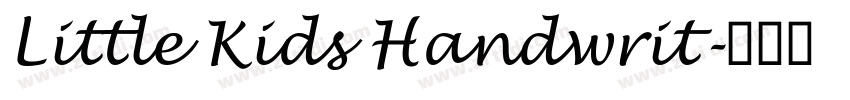 Little Kids Handwrit字体转换